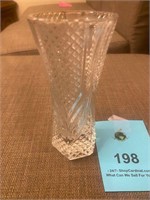 Clear glass decorative vase