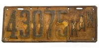 Antique Kansas License Plate