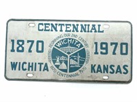 Wichita Kansas 1970 Centennial License Plates