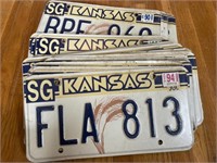 (21) Kansas 1990s License Plates