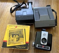 Vintage Polaroid and Sun600 Instant Film Cameras