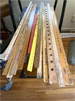 Vintage Yard and Measuring Sticks