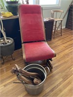 Vintage Chair w/ Parts, Needs Repair