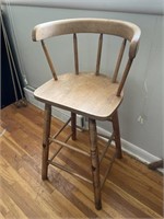 Vintage Wood Children’s Chair 17” x 14” x 31”