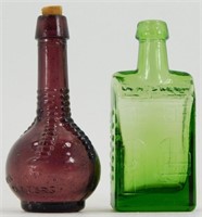 Vintage Miniature Ball & Claw Bitters Bottle and