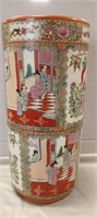 Oriental Pottery Vase 18" Tall, 8" Diameter.