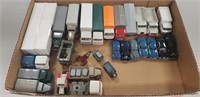Tray Lot Of Assorted Plastic Toy Trucks & Cars
