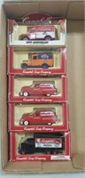 Tray Lot Of 5 Campbell's Soup Collector Toy Cars
