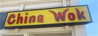 OUTDOOR CHINA WOK Lighted Sign