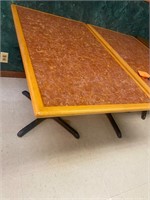 Deluxe wood table with base 2 x bid