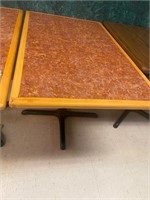 Deluxe wood table with base 2 x bid