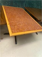 Deluxe wood table with base 2 x bid