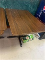 Deluxe wood table with base 2 x bid