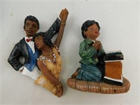 Set of 2 African American Magnets