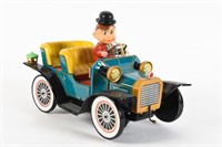 MYSTERY J 1901 TIN LITHO BATTERY OPERATED CAR