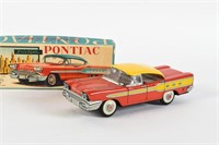 1958 PONTIAC TIN LITHO FRICTION CAR