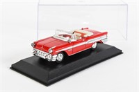 NEW-RAY VINTAGE RED CONVERTIBLE MODEL/PLASTIC CASE