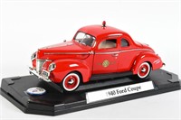 1940 FORD COUPE FIRE CHIEF CAR REPLICA/ STAND