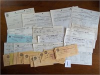 1930's & 40's Movie Theatre Documents & Checks