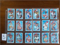 18-Kelloggs Baseball Cards 1971-72 Ex