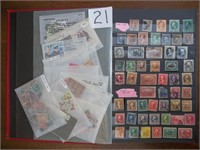 Stamp Collection in Album & Extra