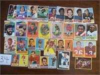 28-Football Cards 1950's, 60's & 70's