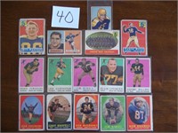 15-Green Bay Packers 1950's Football Cards