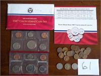 1987 US Mint Set, V & Buffalo Nickels, Etc
