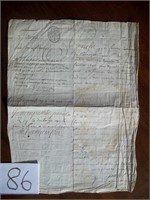 Historic 1696 Document