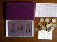 1990 US Treasury Mint Set, Etc