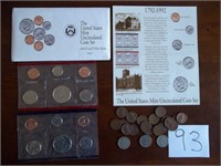 1992 US MInt Set, V Nickels & Pennies
