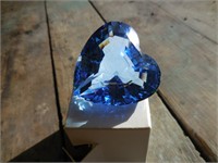 Swarovski Crystal  Blue Heart Chaton