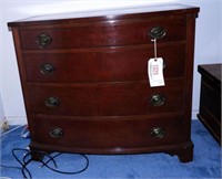 Lot #1020 - Mahogany four drawer chest of drawers
