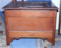 Lot #1036 - Antique Pine potty with insert
