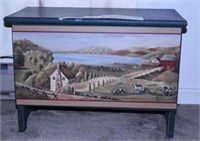 Lot #1054 - Contemporary painted chest