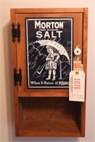 Lot #1076 - Morton Salt single door Pine wall