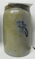 Lot #1119 - Primitive stoneware blue and gray