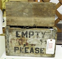 Lot #1125 - (2) primitive wooden boxes and Qty