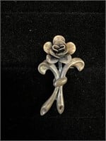 Vintage Jewelart Sterling Silver Brooch pin