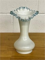 Fenton Aqua Crest 8" Vase