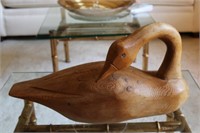 Wooden Carved Canada Goose 18L
