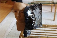 Signed Clay Casting of Artists Face 10H