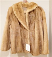 Vtg MINERVA Collection EVANS Fur Cape Coat