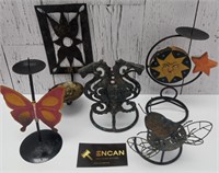 5 Assorted Decorative Candleholders