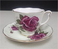 Vtg Colclough Bone China Cup + Saucer England