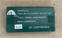 7.62x39mm ammunition sealed
