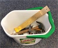 Bucket with tools