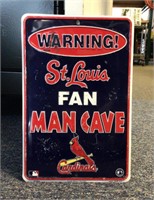 St. Louis Cardinals tin sign