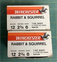 Rabbit and squirrel 12 gauge