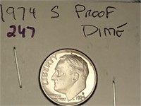 1974 S Proof Dime